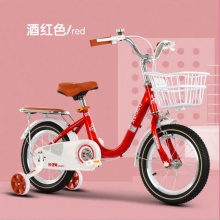 儿童自行车女童公主车3-5-7-10岁女孩脚踏车14/16/18寸免安装童车