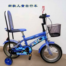 自行车童车儿童自行车121416新款童车带后椅座、车篮