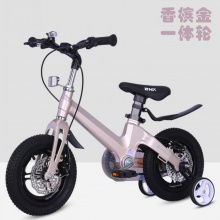 新款镁合金儿童自行车 一体轮双碟刹12寸14寸16寸18寸儿童脚踏车