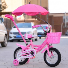 儿童自行车2-4岁12寸手推脚踏单车带推杆