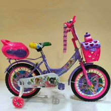 儿童自行车 铁轮 带升级版车篮 后座 辅助轮带灯