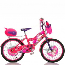 儿童自行车 铁轮 带升级版车篮 后座 辅助轮带灯