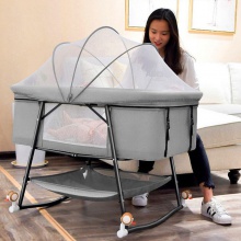 宝宝摇篮床欧式婴儿床折叠DUO功能新生儿儿童床可移动便携式婴儿床