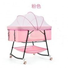 宝宝摇篮床欧式婴儿床折叠DUO功能新生儿儿童床可移动便携式婴儿床