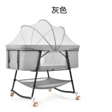 宝宝摇篮床欧式婴儿床折叠DUO功能新生儿儿童床可移动便携式婴儿床