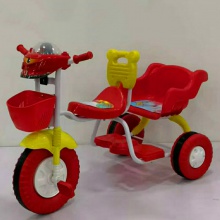 带靠背儿童三轮车 双人儿童脚踏三轮车 小孩玩具童车