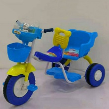 带靠背儿童三轮车 双人儿童脚踏三轮车 小孩玩具童车