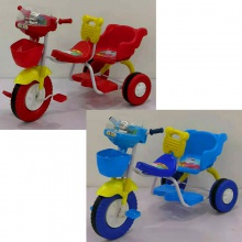 带靠背儿童三轮车 双人儿童脚踏三轮车 小孩玩具童车