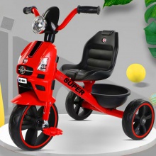 三轮车2-6岁宝宝可骑防侧翻童车自行车灯光音乐储物箱儿童脚踏车