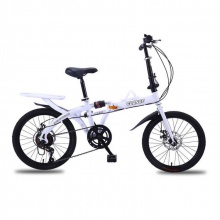 16/20寸双折叠自行车免安装变速减震成人学生男女轻快单车
