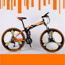 折叠款山地车26寸21速碟刹自行车青少年成人骑行单车