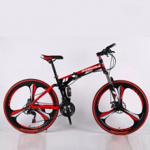 折叠款山地车26寸21速碟刹自行车青少年成人骑行单车