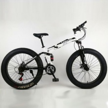 沙滩车雪地自行车折叠双减震变速碟刹山地车26寸4.0宽轮胖胎