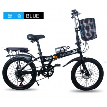 折叠自行车20寸变速碟刹减震超轻便携青少年男女式学生成人单车