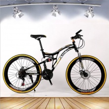 减震山地自行车26寸21速双碟刹学生骑行bicycle