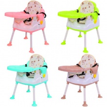 宝宝餐椅可折叠便携式儿童多功能宝宝吃饭座椅婴儿餐桌摇篮