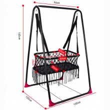 婴儿摇篮 双胞胎哄娃摇床 全棉手工编织 秋千摇椅