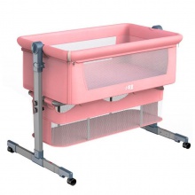 带摇篮欧式便携式婴儿床拼接床bb带滚轮可移动升降折叠初生婴儿床
