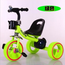 新款儿童音乐三轮车脚踏免充气推车可坐小孩可骑自行宝宝童车
