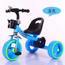 新款儿童音乐三轮车脚踏免充气推车可坐小孩可骑自行宝宝童车