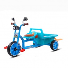 新款儿童三轮车带斗脚踏车男女宝宝幼童双人脚踏童车