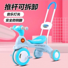 带音乐脚踏车1-3-6岁宝宝手推车轻便脚蹬车小孩自行车儿童三轮车