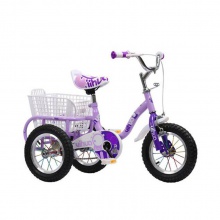 童车儿童三轮车带链条大款充气轮带斗带车筐小孩子宝宝脚踏车