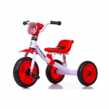 儿童三轮车脚踏车带减震音乐闪灯小孩脚踏三轮童车自行车