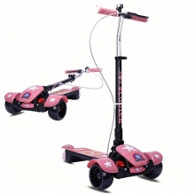 儿童滑板车溜溜车折叠脚踏车 3-16岁可用三轮全闪滑板车