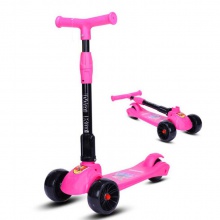 儿童滑板车溜溜车脚踏车 2-11岁可用三轮全闪滑板车