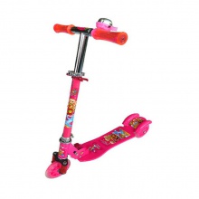 折叠小孩踏板车 闪光脚踏滑板车 三轮摇摆滑轮车