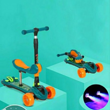 三轮车2-6岁宝宝喷雾滑板车米高车男女滑行车溜溜车儿童滑板车