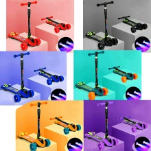 三轮车2-6岁宝宝喷雾滑板车米高车男女滑行车溜溜车儿童滑板车