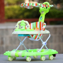 批发婴儿童宝宝学步车带摇马带推杆助步车带刹车带棚带音乐玩具