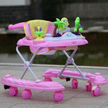 婴儿学步车儿童推车宝宝学步车婴儿手推车学行车可折叠带音乐