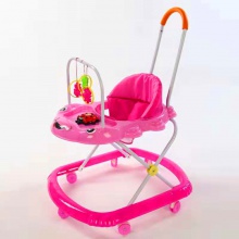 婴儿学步车多功能防侧翻6-7-18个月手推可坐叠婴幼儿童宝宝学步车