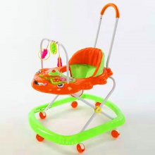 婴儿学步车多功能防侧翻6-7-18个月手推可坐叠婴幼儿童宝宝学步车