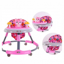 婴儿学步车小孩学步车带音乐学步车可折叠带手推学步车