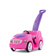 手推车儿童卡通四轮宝宝小童车带手柄推杆户外兜风车儿童玩具车