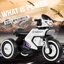 儿童电动摩托车宝宝双驱音乐灯光电动三轮车可坐人