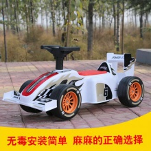 儿童车卡丁车四轮带遥控汽车可坐小孩滑行车玩具车溜溜车1-3-5-8