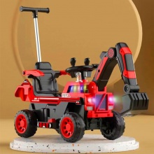 儿童玩具车可坐可骑四轮男孩子推土工程铲车全电动遥控挖掘机