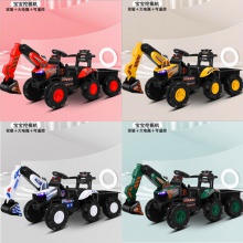 可坐人男孩遥控越野车挖土机工程车勾机充电玩具车儿童电动挖掘机