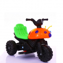 儿童电动摩托车宝宝电瓶车三轮车音乐灯光童车九灯甲壳虫