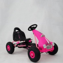 儿童电动卡丁车踏板卡丁车儿童充气轮胎骑车踏板四轮玩具车