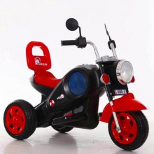 新款儿童电动摩托车小孩三轮可坐可骑宝宝玩具车童车充电HALEI警车