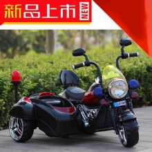 儿童电动摩托车 儿童双人电动三轮车电动双驱摩托车