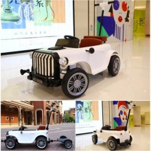 儿童电动车四轮可坐大人亲子款小孩玩具车可坐人手推电动车婴儿车