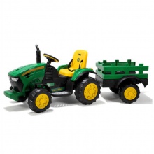 儿童电动拖拉机带拖斗喷水玩具车 宝宝电瓶车1-3-6岁