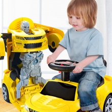 儿童车电动4轮玩具车可坐人男孩宝宝车可坐小孩四轮变形遥控汽车